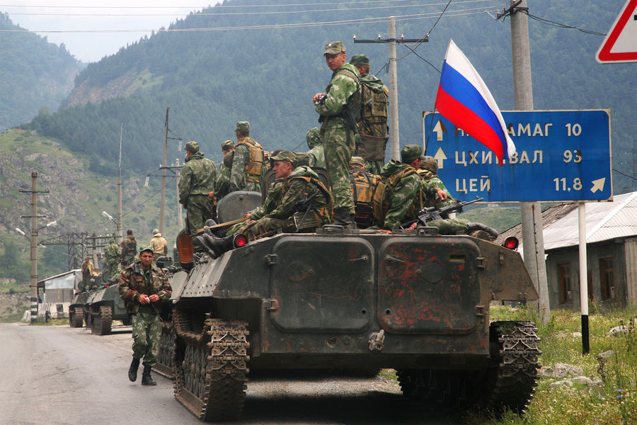 Российские военнослужащие в Южной Осетии, 2008 год