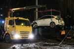 Устранение последствий взрыва на перекрестке улиц Ватутина и Губкина в Белгороде, 20 апреля 2023 года