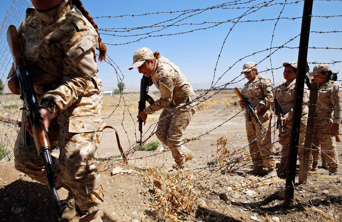 Боевые учения батальона на&nbsp;специальном полигоне в&nbsp;Северном Ираке