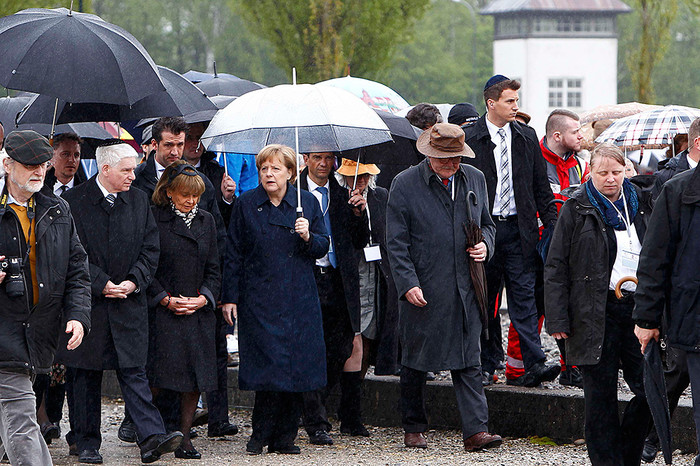 Канцлер Германии Ангела Меркель прибыла в&nbsp;бывший немецкий нацистский концлагерь в&nbsp;Дахау