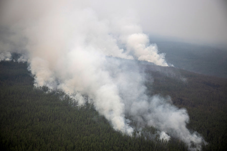 Лесной пожар в Якутии, 2021 год 