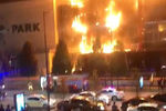 Пожар в торговом центре «Гранд-парк» в центре Грозного, 19 сентября 2019 года