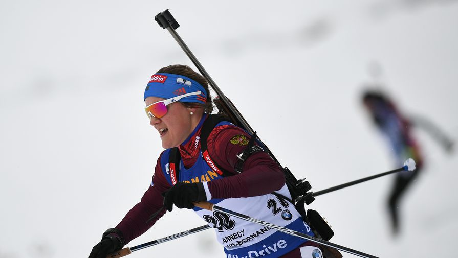 Российская биатлонистка Екатерина Юрлова-Перхт