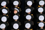 Военнослужащие парадных расчетов перед началом парада, посвященного 78-й годовщине Победы в Великой Отечественной войне в Санкт-Петербурге, 9 мая 2023 года