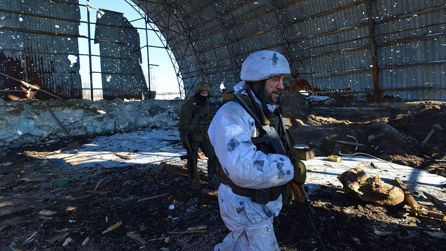 Украинские военные на&nbsp;позициях около&nbsp;Авдеевки