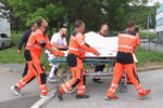 После покушения Роберта Фицо на вертолете доставили в больницу факультета Ф. Д. Рузвельта в Банска-Бистрице, 15 мая 2024 года