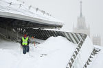 Во время снегопада в Москве, 12 февраля 2021 года