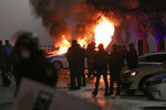 Столкновения демонстрантов и полиции на улицах Алма-Аты, 4 января 2022 года