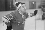 Тренер сборной команды СССР по хоккею с шайбой Анатолий Владимирович Тарасов, 1970 год
