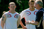 Уэйн Руни, Дэвид Бекхэм и наставник сборной Англии Свен-Еран Эрикссон, 2006 год
