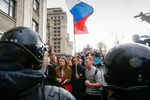Акции протеста на Тверской улице 7 октября 2017