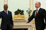 Кофи Аннан и Владимир Путин, 2014 год