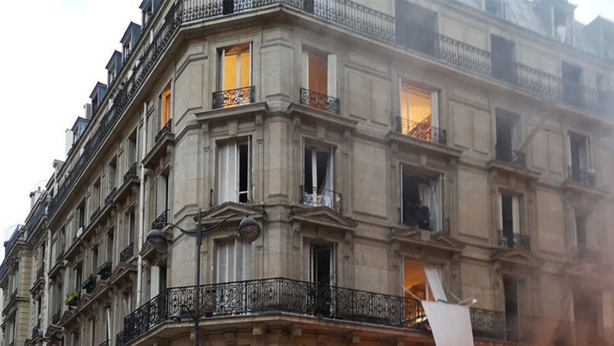 Последствия взрыва в&nbsp;пекарне на&nbsp;улице Тревизе, Париж, 12 января 2018 года