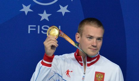 Евгений Кузнецов с золотой медалью