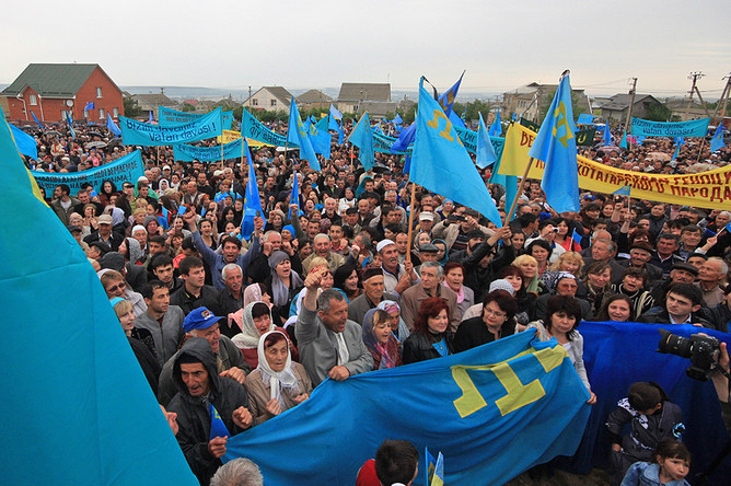 Митинг-реквием крымских татар в Симферополе