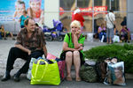 Жители Горловки на автовокзале