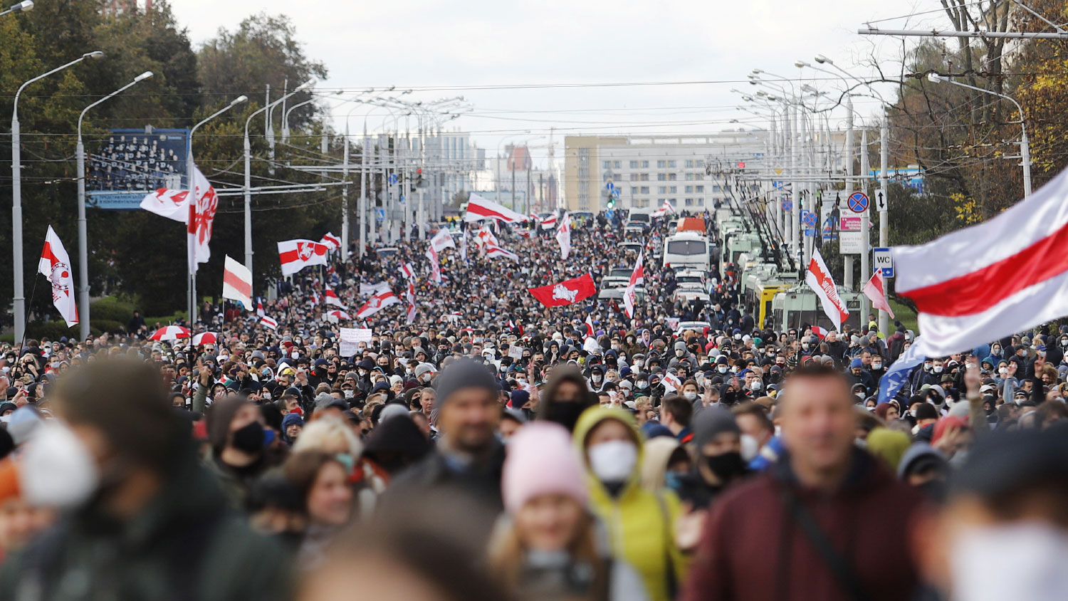 Митинги в Белоруссии август 2020