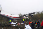 На месте аварийной посадки самолёта под Львовом, 4 октября 2019 года