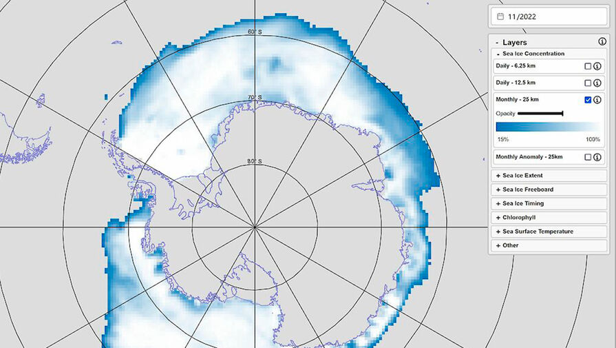 Ученые создали интерактивную карту антарктического льда для упрощения навигации
