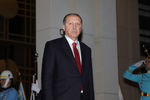Президент Турции Реджеп Тайип Эрдоган во время встречи президента РФ Владимира Путина на крыльце президентского дворца в Анкаре