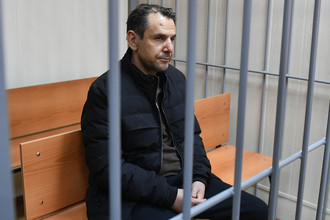 Борис Гриц во время рассмотрения ходатайства следствия об аресте в Пресненском суде Москвы, 24 октября 2017 года