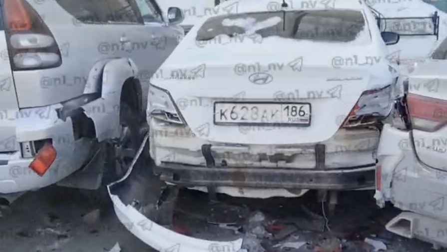 Водитель на BMW протаранил восемь автомобилей в Нижневартовске