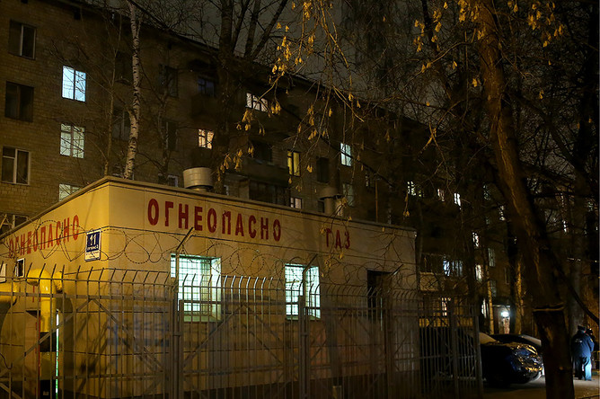 Газовая станция на Мукомольном проезде, где произошла авария из-за перепада давления газа. ЧП произошло по нескольким адресам в районе метро «Международная» и комплекса Москва-Сити