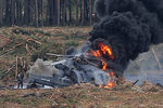 Вертолет Ми-28 разбился во время авиашоу на полигоне в Рязанской области