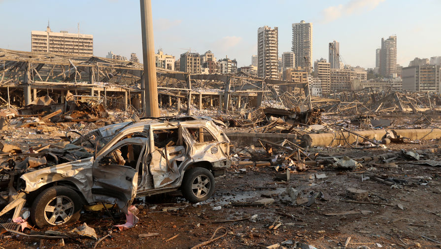 Последствия взрыва в&nbsp;порту Бейрута, 4 августа 2020 года