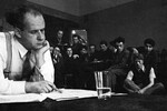Сергей Эйзенштейн читает лекцию студентам ВГИКа, 1935 год
