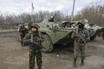 Украинская бронетехника под Славянском