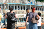 Теплоход «Булгария» на мели в плавдоке ремонтной базы поселка Затон имени Куйбышева
