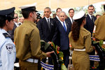 Президент США Барак Обама и израильский премьер-министр Биньямин Нетаньяху на церемонии прощания
