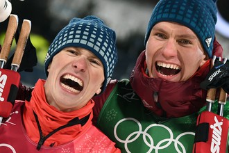 Денис Спицов и Александр Большунов