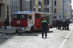 Ситуация на месте взрыва в бизнес-центре «Панорама» на 2-й Брестской улице в Москве, 9 апреля 2020 года