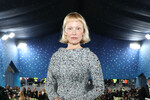 Американская актриса Памела Андерсон в Tory Burch во время благотворительного бала Met Gala в Метрополитен-музее, Нью Йорк, США, 5 мая 2025 года