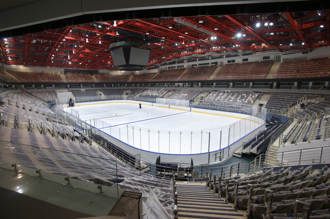 Спортивный комплекс «Чижовка-Арена», в котором в мае 2014 года пройдет чемпионат мира по хоккею