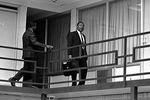 3 апреля 1968 года. Мартин Лютер Кинг на балконе мотеля, где на него было совершено покушение