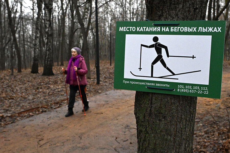 Отдыхающие в&nbsp;одном из&nbsp;парков в&nbsp;Москве, 1&nbsp;февраля 2025&nbsp;года