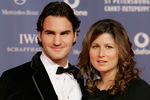 Роджер Федерер с супругой