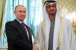 Владимир Путин и наследный принц Абу-Даби во время встречи в Кремле