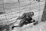 Истощенные узники концлагеря Бухенвальд, апрель 1945 года