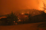 Лесной пожар у города Санта-Ольга в чилийской области Мауле, 25 января 2017 года