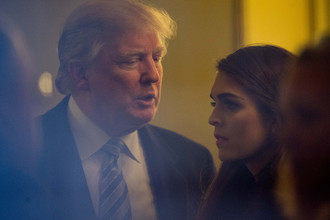 Хоуп Хикс и Дональд Трамп, 2016 год