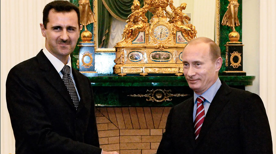 Башар Асад и Владимир Путин во время встречи в&nbsp;Кремле, 2006&nbsp;год