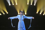 Певица Alika из Эстонии в финале международного конкурса песни «Евровидение-2023», 13 мая 2023 года
