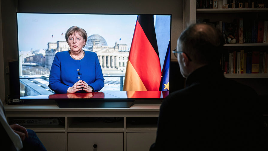 Канцлер ФРГ Ангела Меркель во время обращения к нации в связи с пандемией коронавируса, 18 марта 2020 года