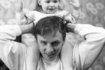 Игорь Ларионов с дочерью Аленой, 1988 год