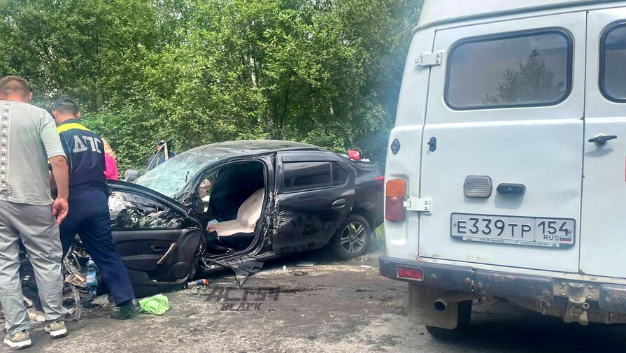В Новосибирской области в лобовом столкновении пострадали пять человек