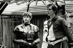 Дэвид Проуз и Харрисон Форд на съемках «Звездных войн»